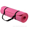 Custom Thick NBR Yoga Mat with Carrier Strap